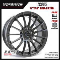 ล้อแม็ก Inferno zr007 ลาย RS05RR 17นิ้ว สีเทากัน