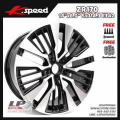 ล้อแม็ก K-speed ลาย Toyota (ZR170) 18นิ้ว สีดำหน้าเงา