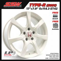 ล้อแม็ก SSW ลาย Type-R (S091) 17นิ้ว สีขาว