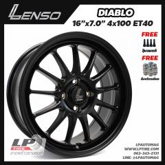 Xล้อแม็ก LENSO DIABLO 16นิ้ว สีดำด้าน