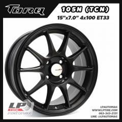 X ล้อแม็ก TORQ 105N (TCN) by LENSO 15นิ้ว สีดำด้าน