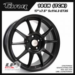 X ล้อแม็ก TORQ TC105N (TCN) by LENSO 17นิ้ว สีดำด้าน