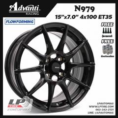 ล้อแม็ก Advanti  N979 Flow Forming 5.0kg 15นิ้ว สีดำเงา