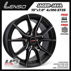 ล้อแม็ก LENSO JAGER JAVA (JAJ) 15นิ้ว สีดำด้านหน้าเงาด้าน