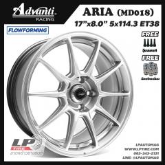 ล้อแม็กแท้ ADVANTI รุ่น ARIA Flow Forming 8.15kg (MD018) 17นิ้ว สีไฮเปอร์ซิลเวอร์