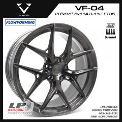 ล้อแม็ก VAGE Wheels รุ่น VF04 FlowForming 10.4kg 18นิ้ว สีSilver Titanium/Brush