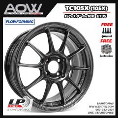 ล้อแม็ก AOW TC105X (105X) FlowForming 5.15kg 15นิ้ว สีEJ-TITAN