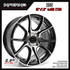 ล้อแม็ก INFERNO 235 15นิ้ว สีดำหน้าเงาอันเดอร์คัดเงิน