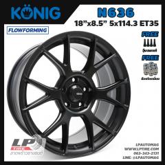 ล้อแม็กแท้ KONIG รุ่น N636 FlowForming 8.3kg 18นิ้ว สีดำด้าน