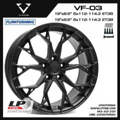 ล้อแม็ก VAGE Wheels รุ่น VF03 FlowForming 10.30kg 19นิ้ว สีดำด้าน