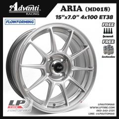 ล้อแม็ก Advanti  ARIA MD018 Flow Forming 5.kg 15นิ้ว สีHyper Silver