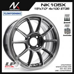 ล้อแม็ก NK รุ่น NK105X FlowForming 5.9kg (TC105X) 15นิ้ว สีNK-Dark