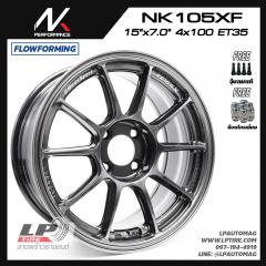 ล้อแม็ก NK รุ่น NK105X FlowForming 5.9kg (TC105X) 15นิ้ว สีNK-Dark