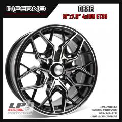 ล้อแม็ก INFERNO 0886 15นิ้ว สีดำหน้าเงา