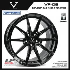 ล้อแม็ก VAGE Wheels รุ่น VF08 FlowForming 8.10kg 18นิ้ว สีดำเงา