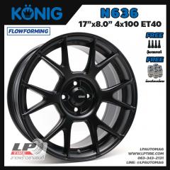 ล้อแม็กแท้ KONIG N636 FlowForming 7.9 kg 17นิ้ว สีดำด้าน