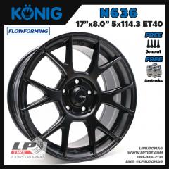 ล้อแม็กแท้ KONIG N636 FlowForming 7.9 kg 17นิ้ว สีดำด้าน