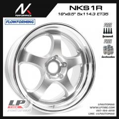 ล้อแม็ก NK รุ่น NKS1R FlowForming 9.60 kg (S1R) 18นิ้ว สีHGS ขอบกระจก