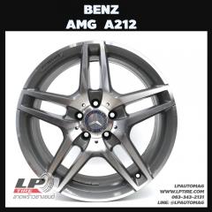 ล้อแม็กมือสอง BENZ AMG แท้ A212 5ก้าน 18นิ้ว สีเทาหน้าเงา