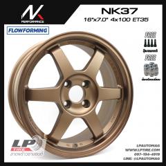 ล้อแม็ก NK รุ่น NK37 FlowForming 6.10 KG(TE37) 16นิ้ว สีน้ำตาลยิงทรายขอบทอง