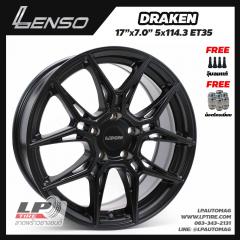 ล้อแม็ก LENSO DRAKEN 17นิ้ว สีดำด้าน