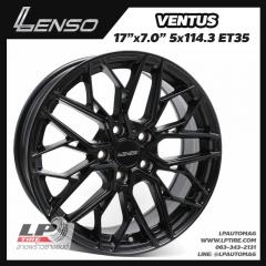 ล้อแม็ก LENSO VENTUS 17นิ้ว สีดำด้าน