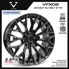 ล้อแม็ก VAGE Wheels รุ่น VFX02 SUV FlowForming 12.2 KG 20นิ้ว สีV-DARK