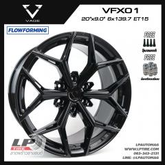 ล้อแม็ก VAGE Wheels รุ่น VFX01 FlowForming 12 กก 20นิ้ว สีBLACK