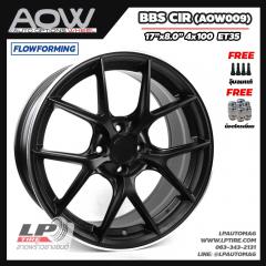 ล้อแม็ก AOW-009 BBS CIR (AOW009) FlowForming 7.7 KG 17นิ้ว สีดำด้าน