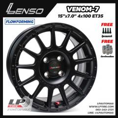 ล้อแม็ก LENSO รุ่น VENOM-7 FlowForming 15นิ้ว สีดำด้าน