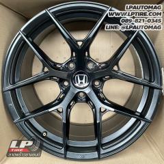 N ล้อแม็กมือสอง GRAXY รุ่น X-02 (ฝาHONDA) FlowForming 18นิ้ว สีดำด้าน