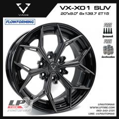 ล้อแม็ก 2 ชิ้น VAGE Wheels รุ่น VX-X01 SUV FlowForming 20นิ้ว สีเทาด้านขอบดำเงา