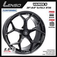 ล้อแม็ก LENSO JAGER VAMOS5 LITETECH+ FlowForming 20นิ้ว สีดำเงา