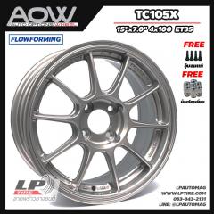 ล้อแม็ก AOW รุ่น 105X FlowForming 5.3kg (TC105X) 15นิ้ว สีTS-Titan