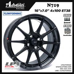 ล้อแม็กแท้ ADVANTI รุ่น N719 Flow Forming 16นิ้ว สีดำเงา