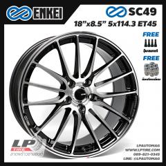 ล้อแม็ก ENKEI แท้ SC49 18นิ้ว สีดำเงาหน้าเงา