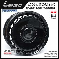 ล้อแม็ก LENSO รุ่น JAGER VORTEX LITETECH+ FlowForming 18นิ้ว สีBLACK